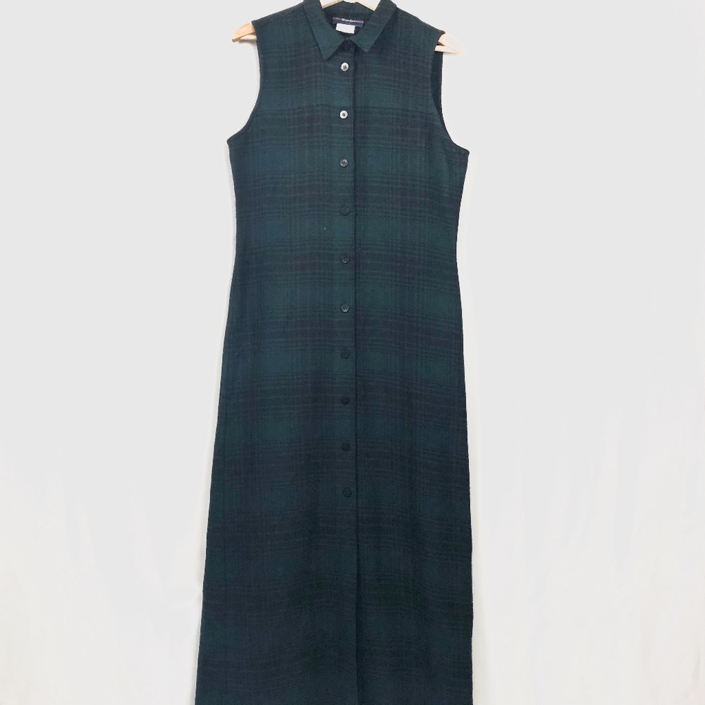 Vintage 100% Wool Plaid Dress Breeches Button Up